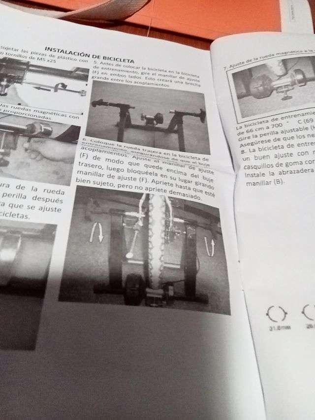 bicicleta de entrenamiento