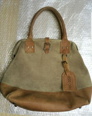 Bolso de cuero, mujer. Marca HAKEI, segunda mano de segunda mano por 12 EUR  en La Cuesta en WALLAPOP