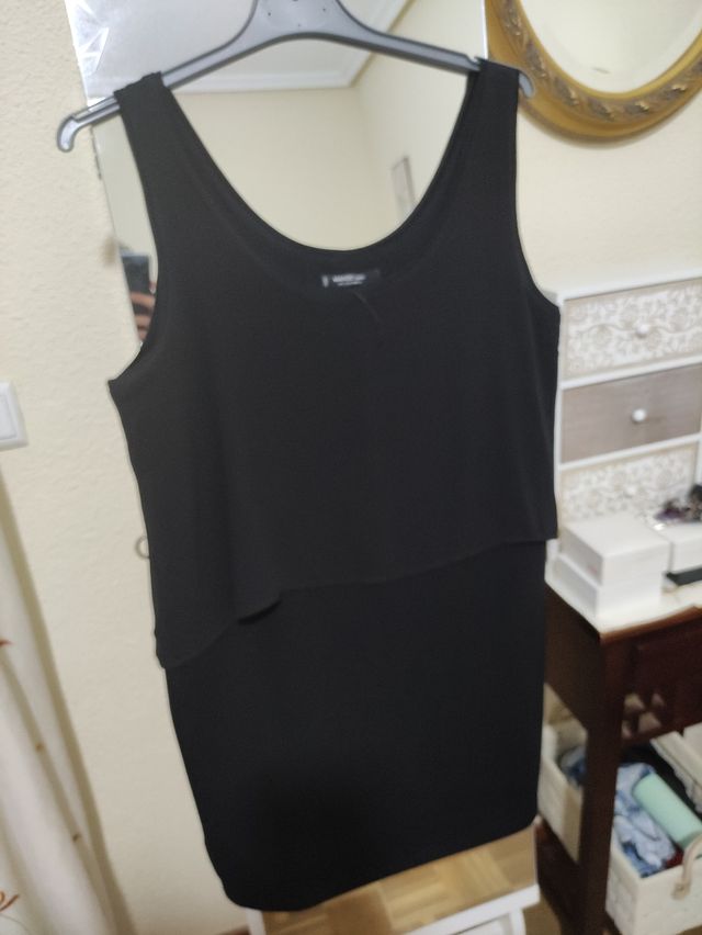 vestido negro de Mango