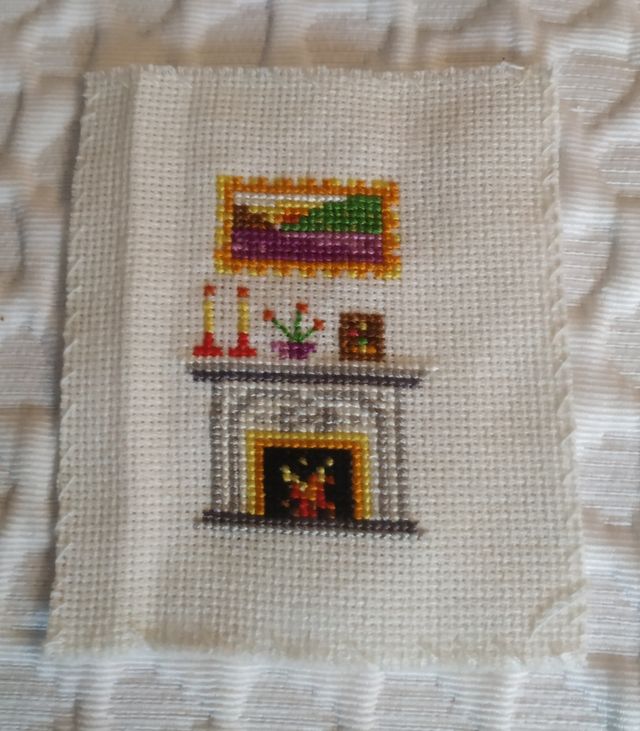 cuadros de punto de cruz.