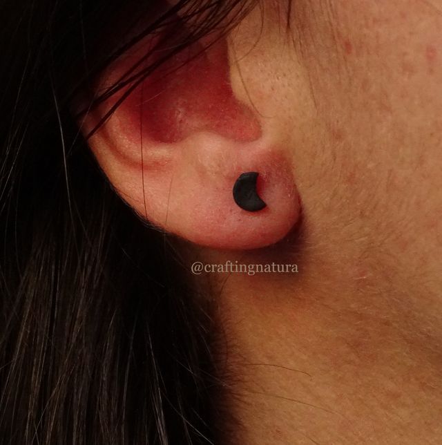 pendientes de luna pequeños