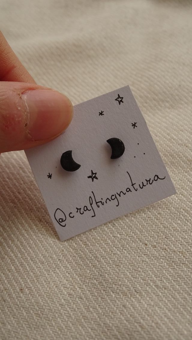 pendientes de luna pequeños