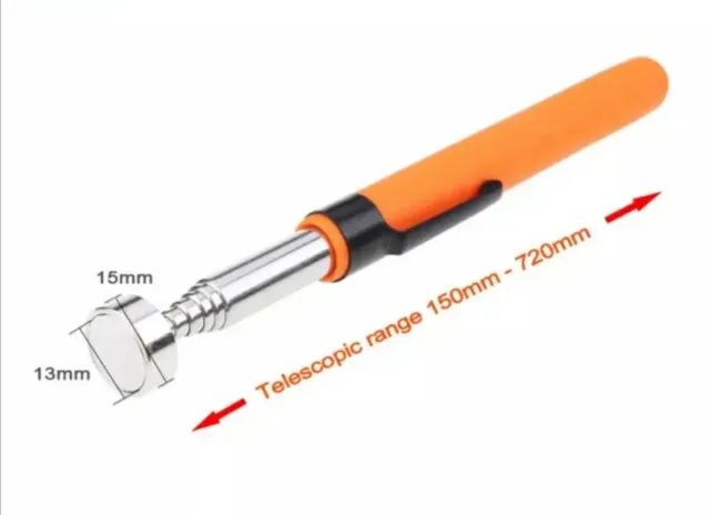 Varilla Recogedor Magnético Flexible Piezas Metal