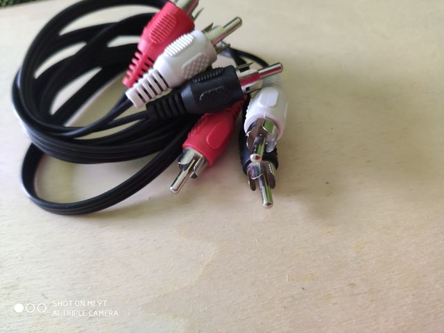 Cable Audio+Video Stereo (3xRCA-Macho/macho)