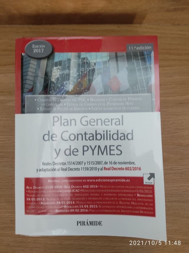 Libro Plan General de Contabilidad y de Pymes