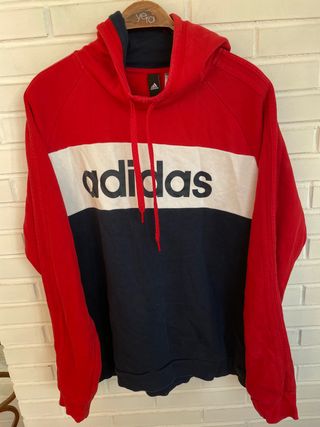 Sudadera capucha azul roja blanca ADIDAS talla XL de segunda mano por 20  EUR en Alicante en WALLAPOP