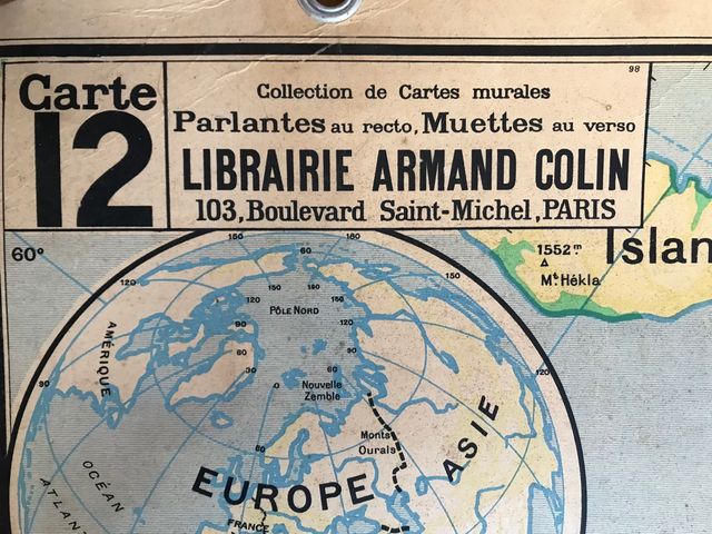 MAPA ESCOLAR VINTAGE EUROPA