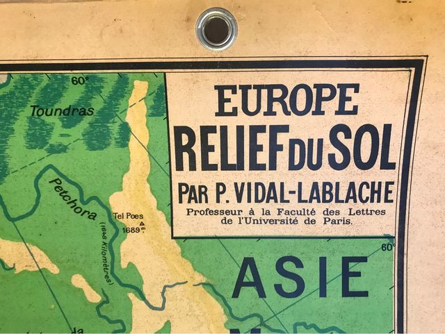 MAPA ESCOLAR VINTAGE EUROPA