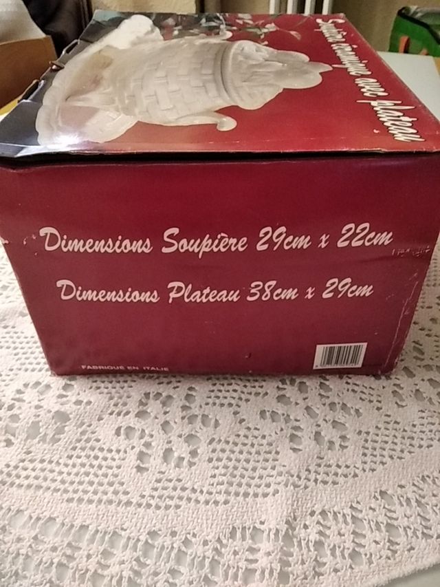 Sopera , frutero decoración de Cerámica con Plato