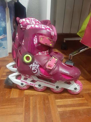 Patines en línea Decathlon con bolsa. de segunda mano por 10 EUR en Alcalá  de Henares en WALLAPOP