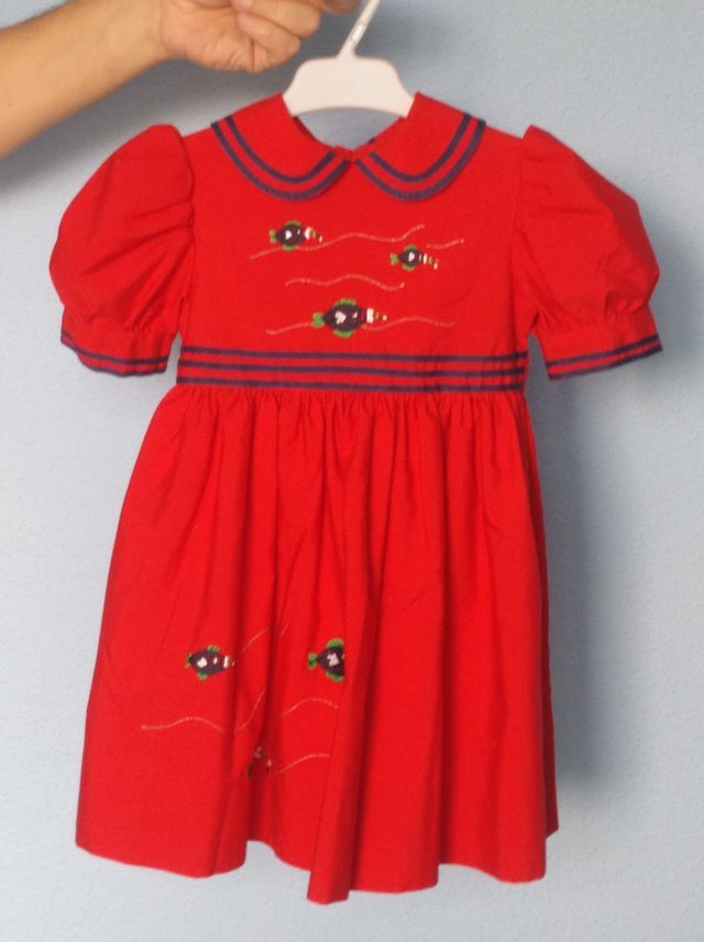 Vestido rojo marca Dulces bebé o niña