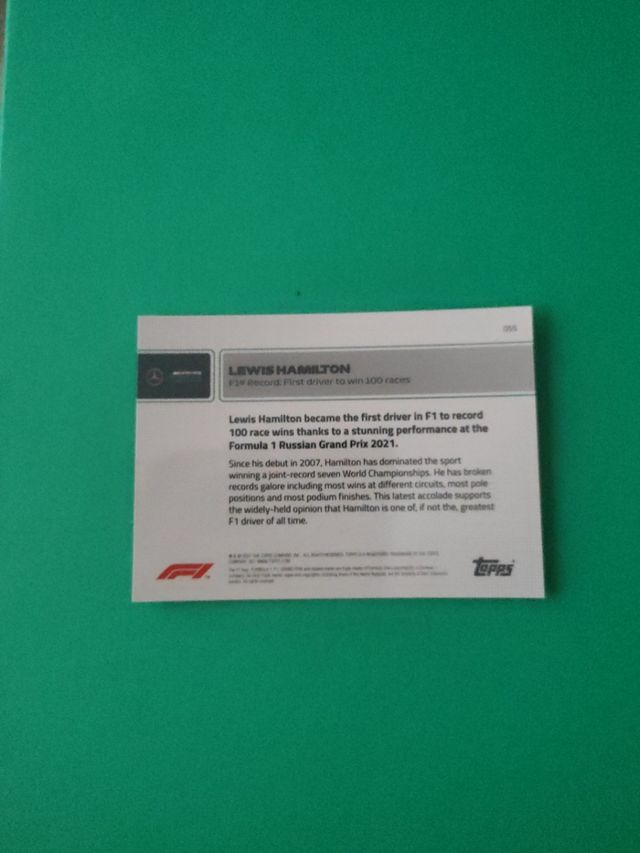 💥 OFERTA 💥 10 UNIDADES LEWIS HAMILTON TOPPS NOW