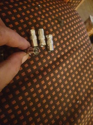 Adaptador Conector cable antena tv TDT Satélite