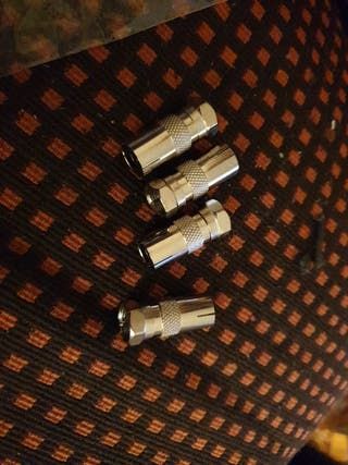 Adaptador Conector cable antena tv TDT Satélite