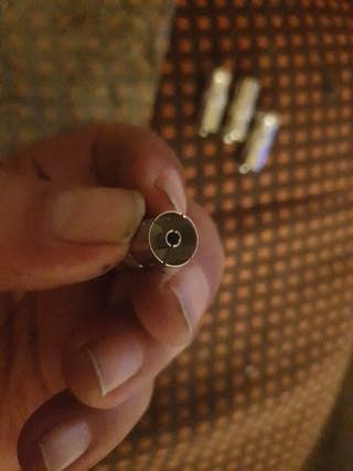 Adaptador Conector cable antena tv TDT Satélite