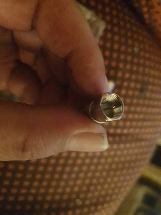 Adaptador Conector cable antena tv TDT Satélite