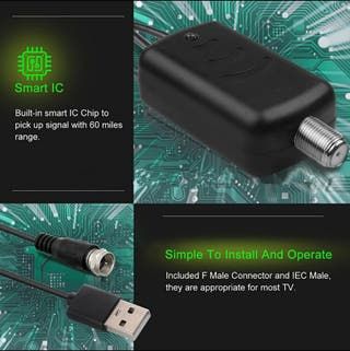 AMPLIFICADOR señal Antena tv TDT 25dB FUENGIROLA