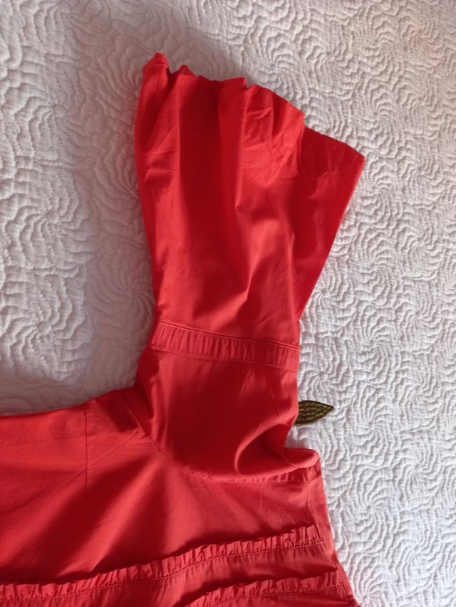 Camisa naranja entallada