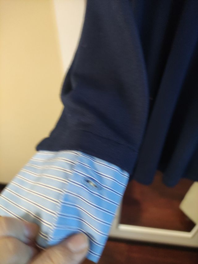 Vestido Punto Azul Marino