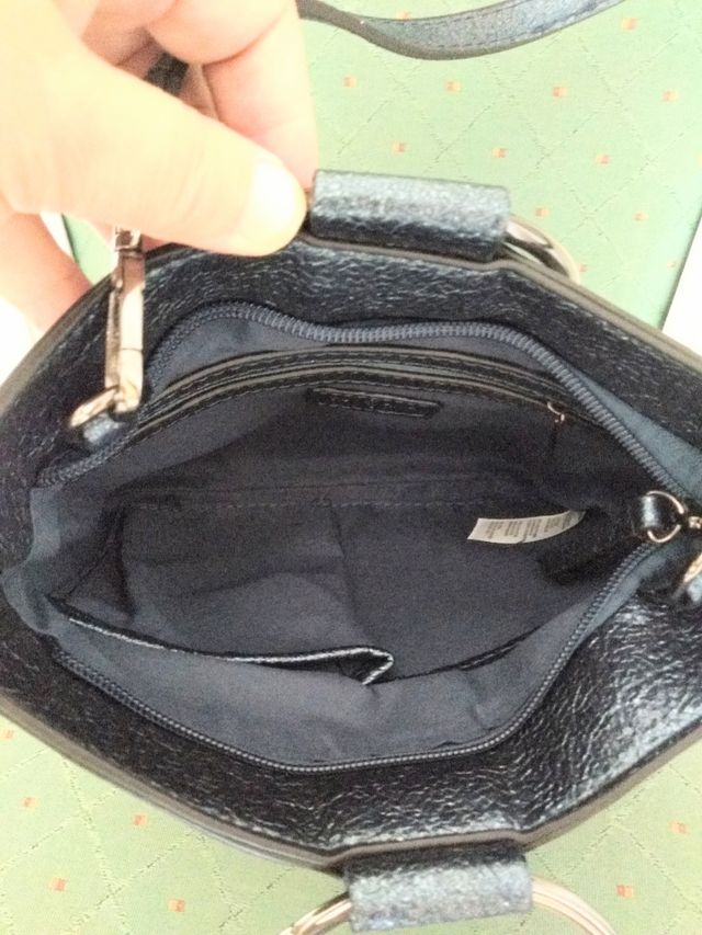 Bolso azul metalizado