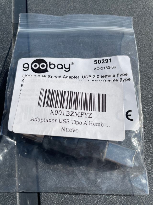 Adaptador usb tipo A de la impresora a usb hembra