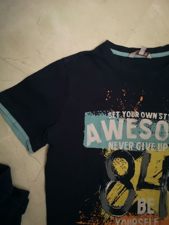 Lote pantalón y 2 camisetas de vestir Boboli /Boss