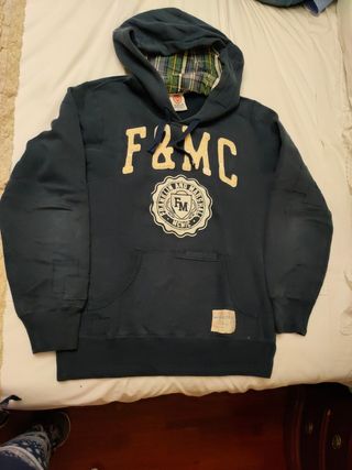 Sudadera Franklin Marshall azul marino talla M de segunda mano por 10 EUR  en Pontedeume en WALLAPOP
