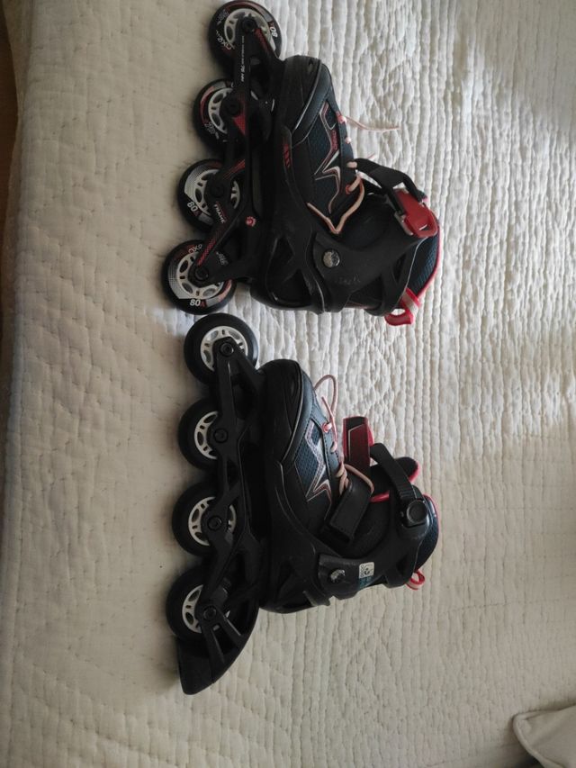 patines en linea 32-35 con bolsa de transporte