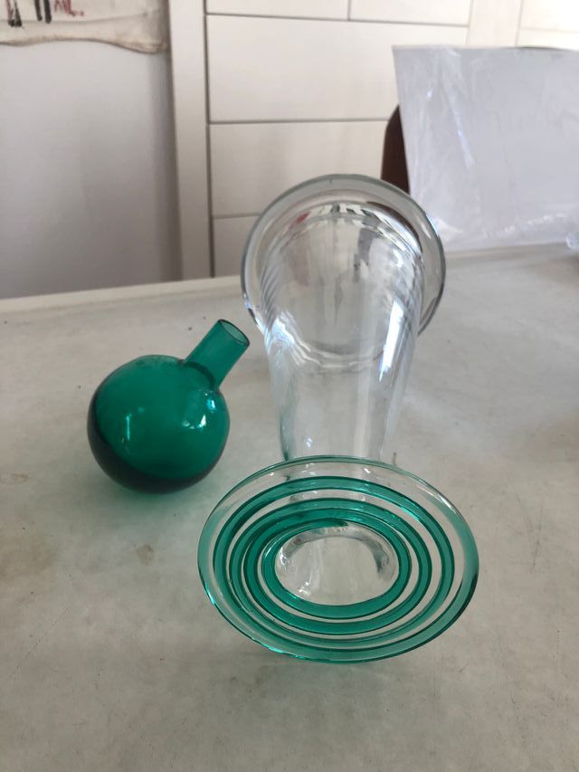 Jarrón botella cristal regalo