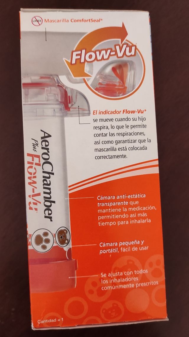Máscara pequeña para usar con inhaladores