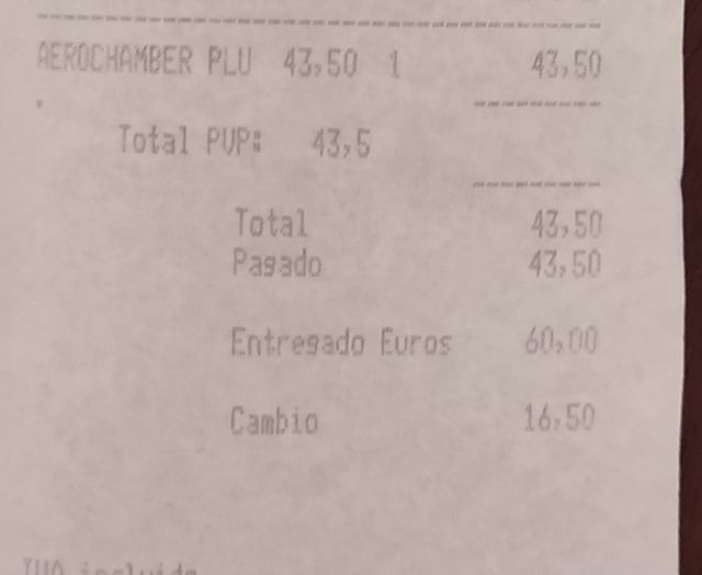 Máscara pequeña para usar con inhaladores