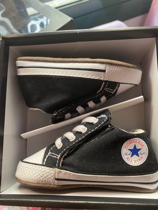 converse negras de bebe