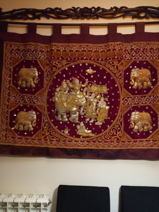 tapiz de Tailandia 1,4m x 1m.