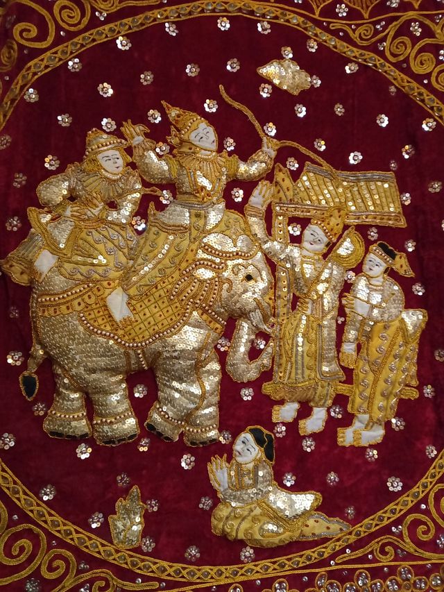 tapiz de Tailandia 1,4m x 1m.