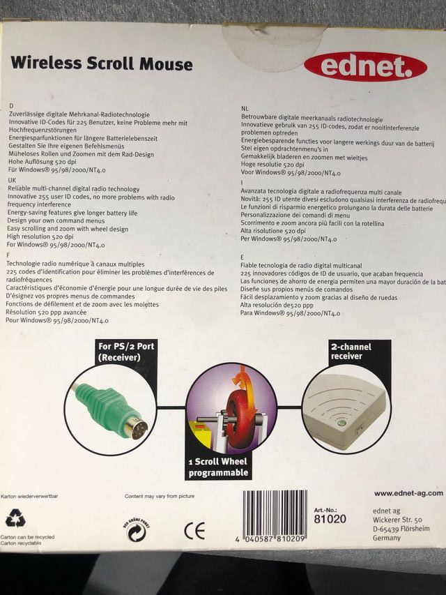 Mouse para coleccionista ednet.