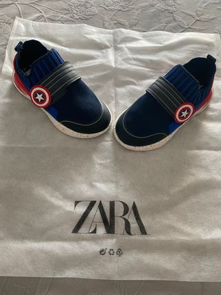 Zapatillas de deporte Zara capitán america. Marvel de segunda mano por 16  EUR en Mairena del Aljarafe en WALLAPOP