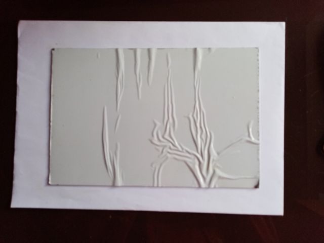 Plancha de metal para grabado.