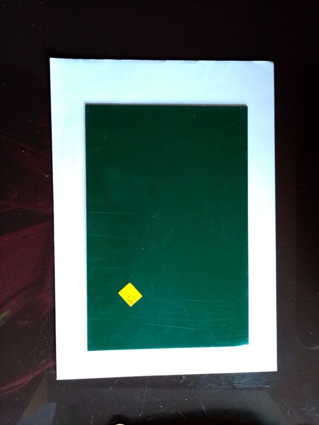 Plancha de metal para grabado.