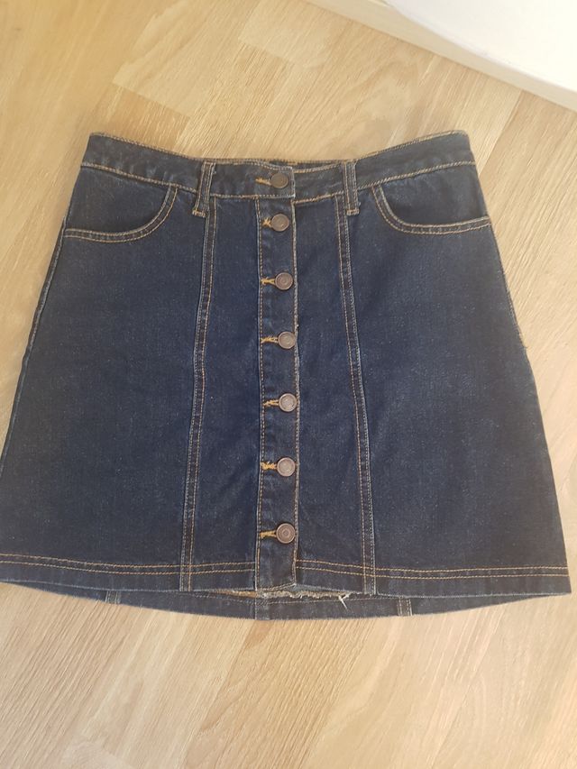 Falda mini vaquera Stradivarius