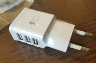 Cargador USB SAMSUNG Carga Rápida TRIPLE FUENGIROL