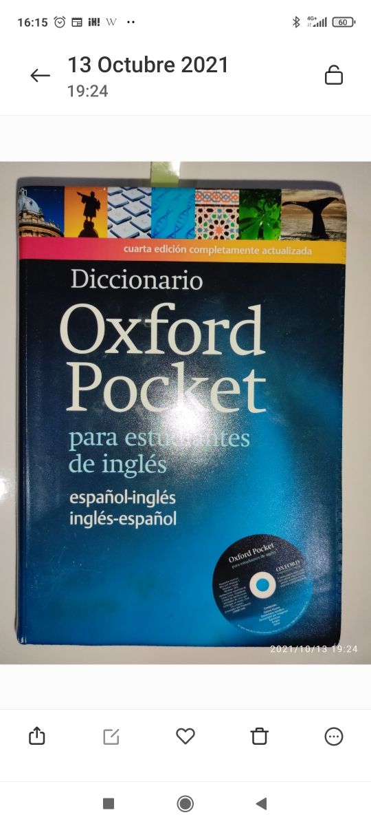 Diccionario de inglés Oxford pocket