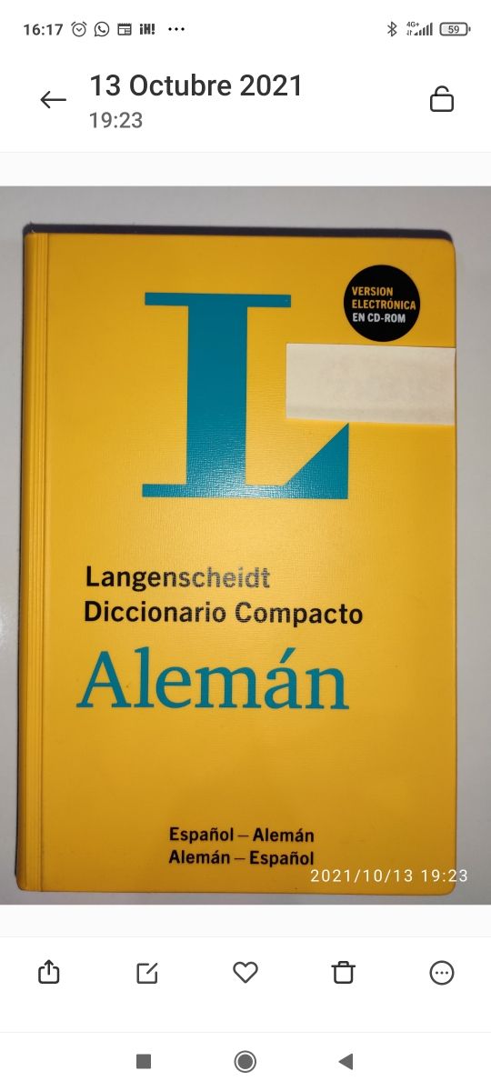 Diccionario compacto alemán