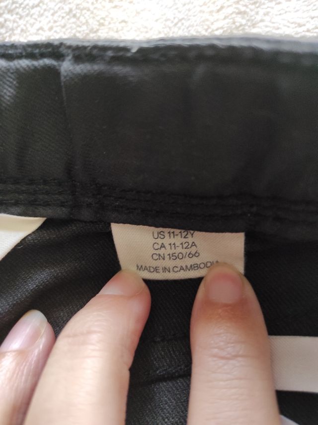 Pantalón tipo SKINNY, talla 11-12 años