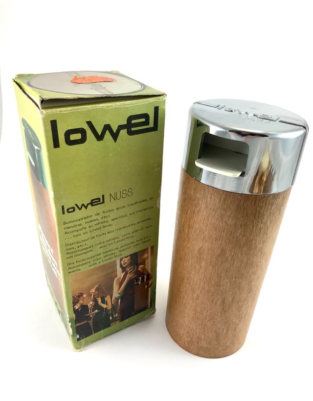 NUEVO bote dispensador vintage aperitivo Lowel