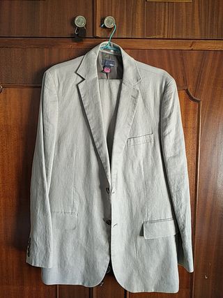 Traje de hombre Beige claro para boda esmoquin solapa novio esmoquin Moda  hombre Blazer 2 piezas traje chaqueta de graduación hecho a medida  (chaqueta + pantalones)|Trajes| - AliExpress