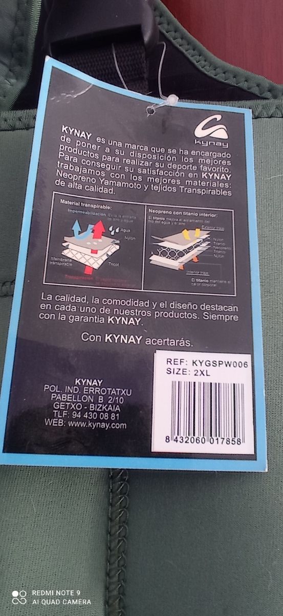 Traje seco pesca nuevo