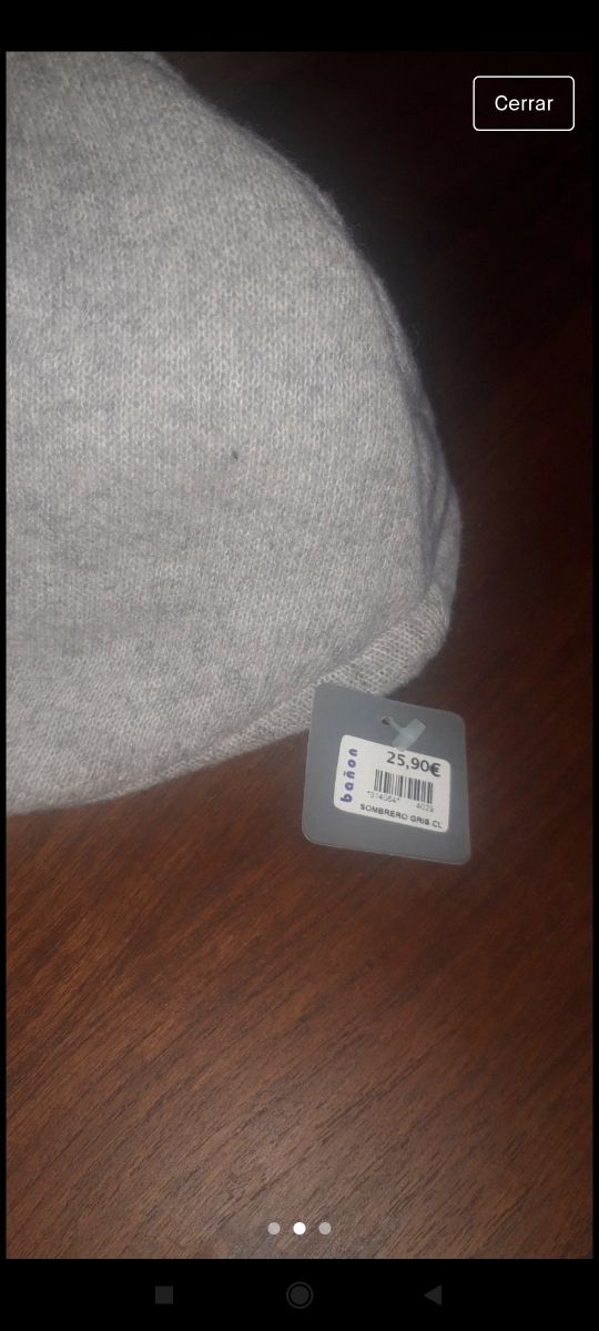 Gorro lana gris