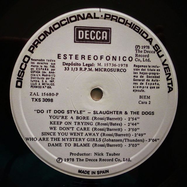 LP SLAUGHTER AND THE DOGS Do It dog style 1978