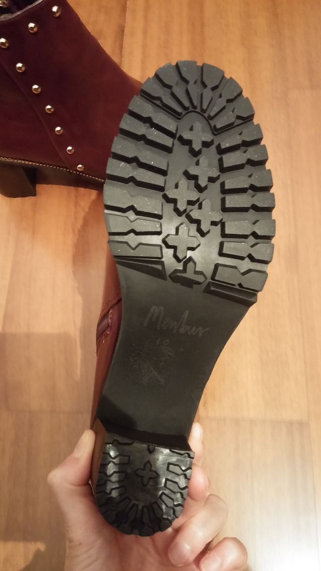 STIVALETTI ANKLE BOOTS BORDEAUX CON BORCHIE