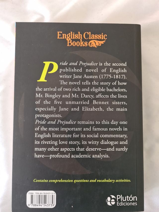 PRIDE AND PREJUDICE EN INGLES, (NUEVO)